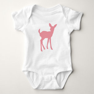 Rosa Rotwild-Waldprinzessin Baby Strampler