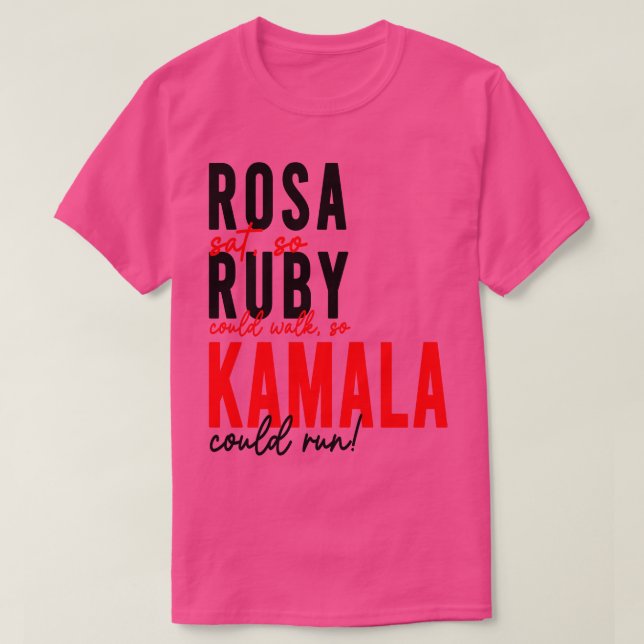 Rosa Ruby Kamala TShirt (Design vorne)