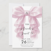 Rosa Ruffle Cascade Bow Elegant Sweet 16 Party