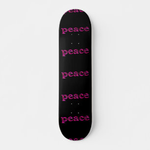 Rosa Ruhe in schwarz Skateboard