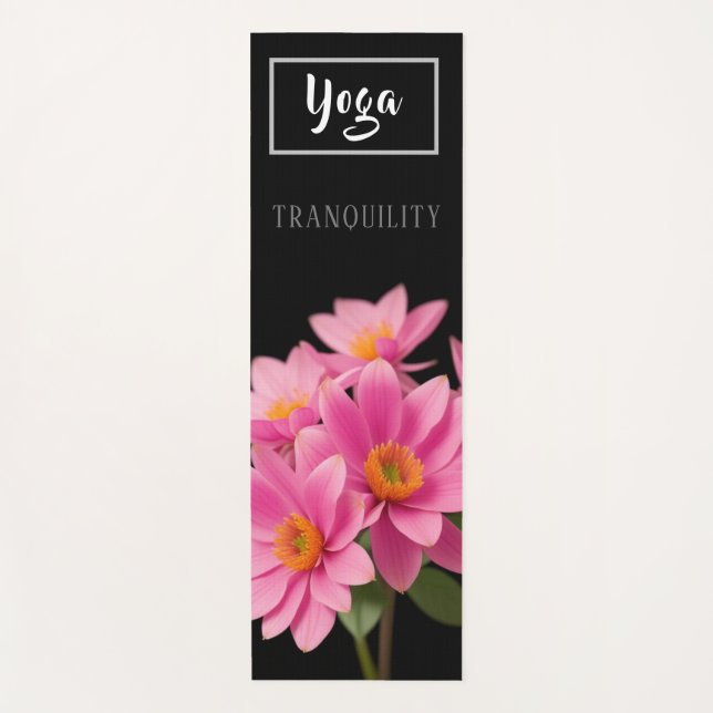 Rosa Ruhe - Yoga Mat Yogamatte (Vorderseite)