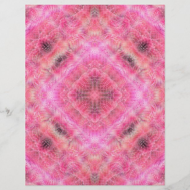 Rosa ruhige Gärten Bulk Scrapbook Papier Seiten (Vorne)