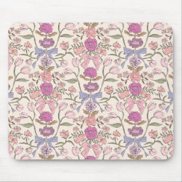 Rosa Rustikale Bogen und Blüten Mousepad