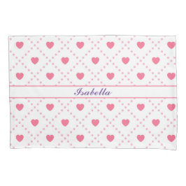 Rosa Rustikale Herzenssammlung Valentinstag Kissenbezug