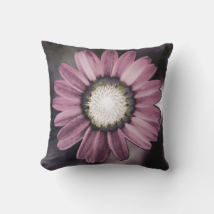 Rosa Rustikales Daisy Throw Kissen