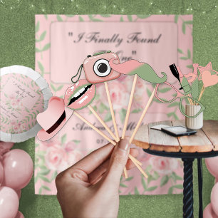 Rosa   Sage Fun Foto Booth Wedding Props Poster