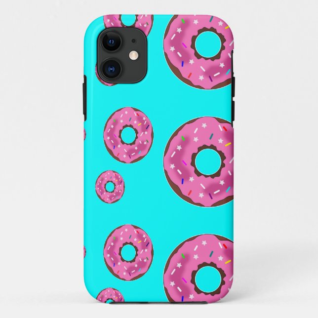 Rosa Sahne Donuts Case-Mate iPhone Hülle (Rückseite)