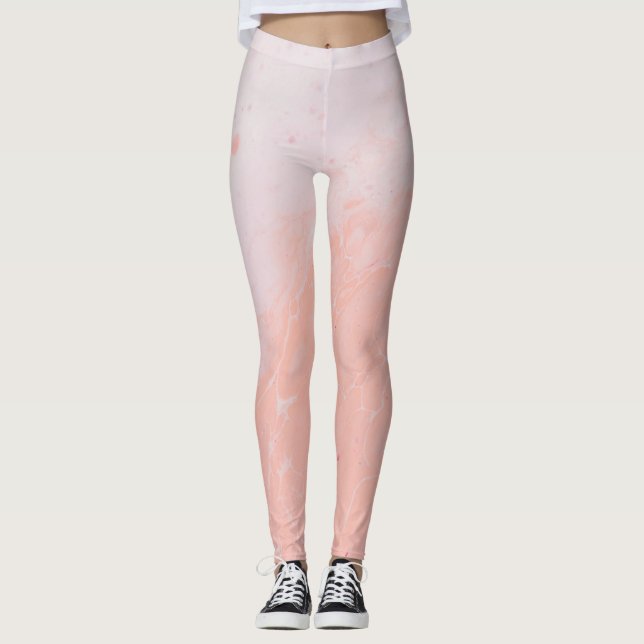 Rosa Sahne Leggings (Vorderseite)