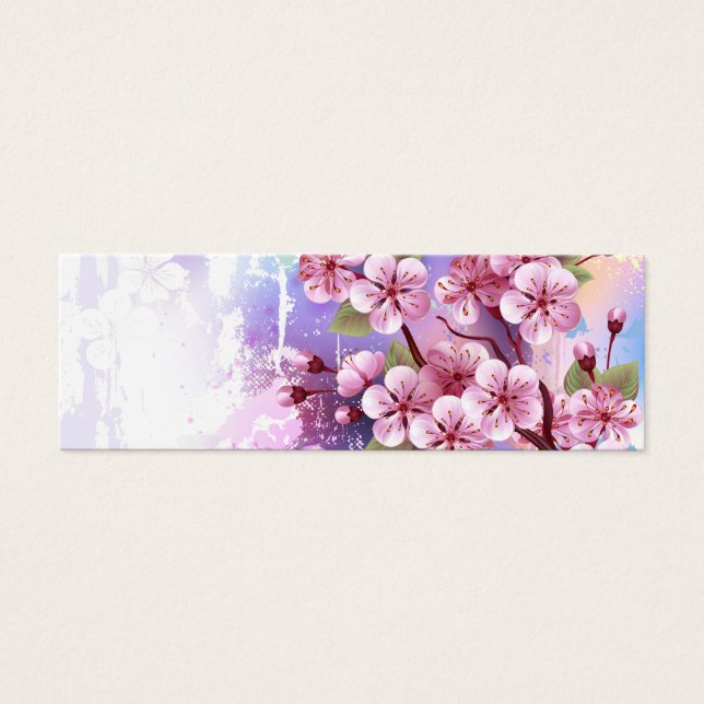 Rosa Sakura auf dem Hintergrund der Malerei (Vorderseite)