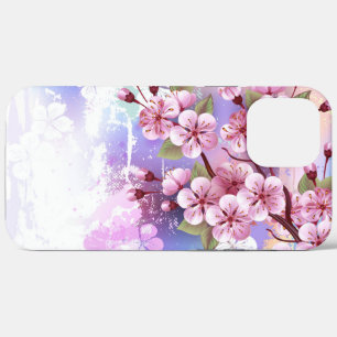Rosa Sakura auf dem Hintergrund der Malerei Case-Mate iPhone Hülle