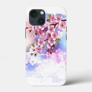 Rosa Sakura auf dem Hintergrund der Malerei Case-Mate iPhone Hülle