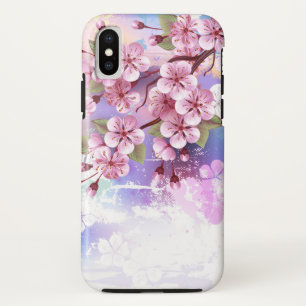 Rosa Sakura auf dem Hintergrund der Malerei Case-Mate iPhone Hülle