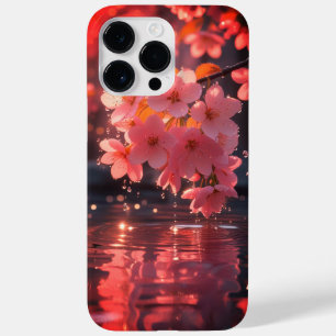 Rosa Sakura-Blume über Wasser Serene Spring Nat Case-Mate iPhone 14 Pro Max Hülle