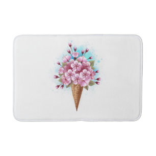 Rosa Sakura Ice Waffel Badematte