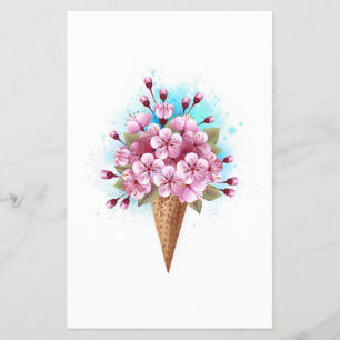 Rosa Sakura Ice Waffel Flyer