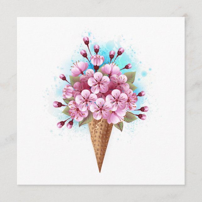 Rosa Sakura Ice Waffel Programm (Vorderseite)