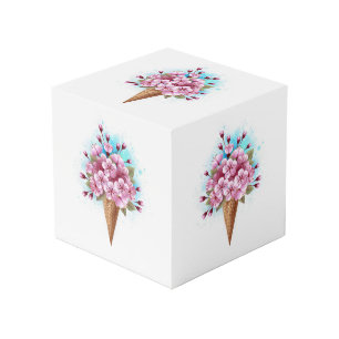 Rosa Sakura Ice Waffel Würfel