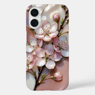 Rosa Sakura iPhone-Hülle Romantisches Blumen-Desig iPhone 16 Hülle