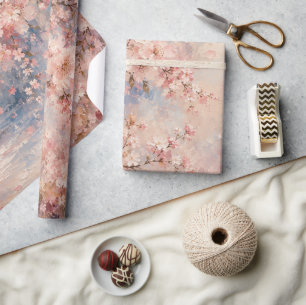 rosa Sakura Kirschblüten romantisch träumerisch Geschenkpapier