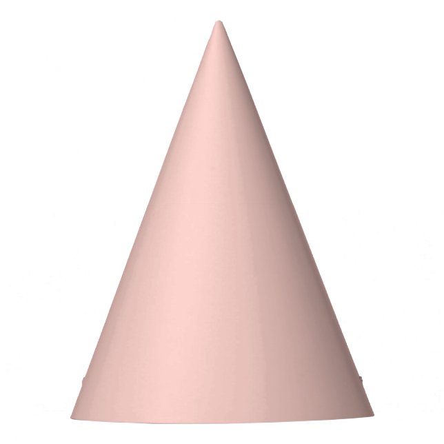 Rosa Salz Solid Color Partyhütchen (Vorderseite)