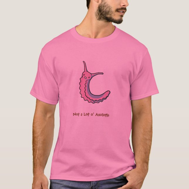 Rosa Samt-Wurm-T - Shirt (Vorderseite)