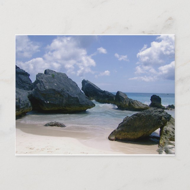 Rosa Sand Postkarte (Vorderseite)