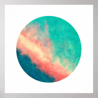 Rosa Sandparadies (Zen-Kreis) Poster