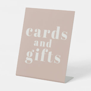 Rosa Sandstein-Typografie Baby Shower Karten Gesch Sockelschild