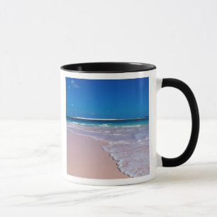 rosa Sandstrand bei Conch Bay, Cat Island, Tasse