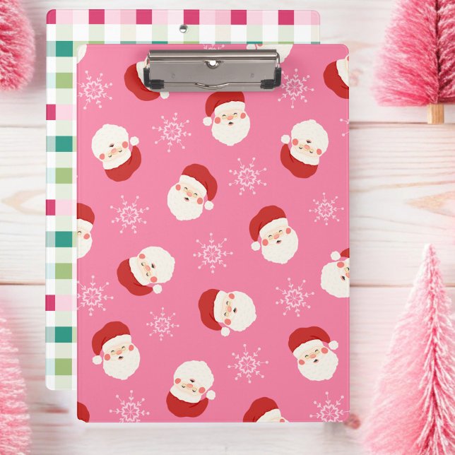 Rosa Santa Klemmbrett (Pink Santa Clipboard )