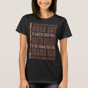 Rosa saß in der Schwarzen Geschichte, damit Martin T-Shirt