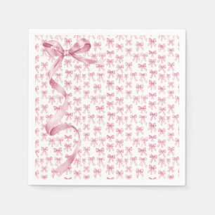 Rosa Satin Ribbon Elegant Serviette