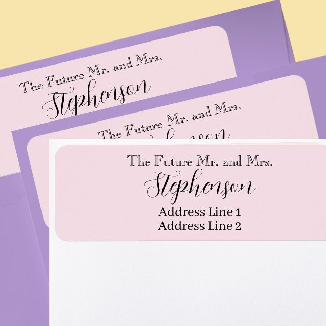 Rosa Save The Date Benutzerdefinierter Name Rückse (Von Creator hochgeladen)