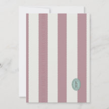 Rosa Save-the-Date-Karte mit gewelltem Rand