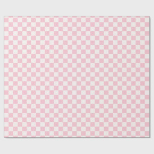 Rosa Schachbrett-Geschenkpapier Geschenkpapier