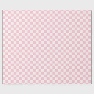 Rosa Schachbrett-Geschenkpapier Geschenkpapier
