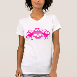 Rosa-Schädel T-Shirt
