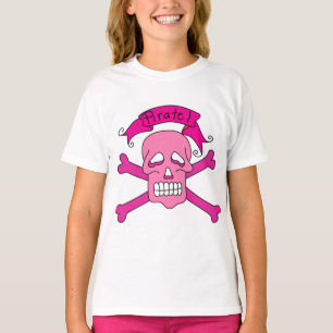 Rosa Schädel und Knochen-T - Shirts und Geschenke