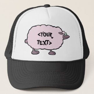 Rosa Schafe,<YOUR TEXT> Truckerkappe