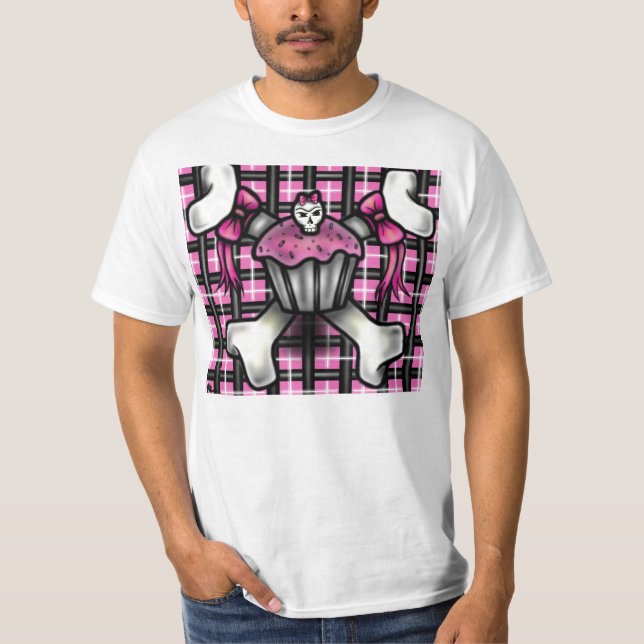 Rosa Schalen-Kuchen-T - Shirt (Vorderseite)