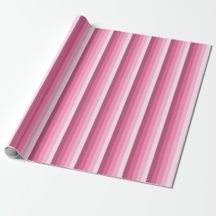 Rosa Schattenstreifen Geschenkpapier