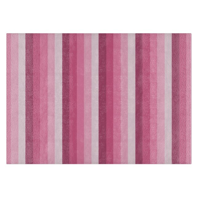 Rosa Schattenstreifen Schneidebrett (Vorderseite)