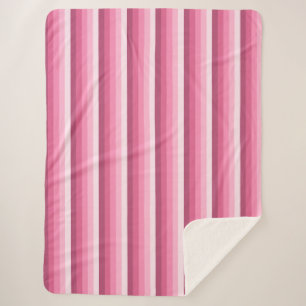 Rosa Schattenstreifen Sherpadecke