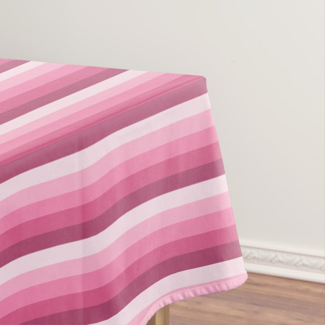 Rosa Schattenstreifen Tischdecke (Beispiel)