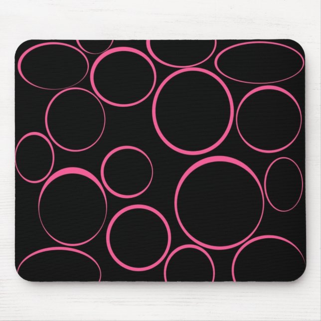 Rosa schellt Mousepad (Vorne)