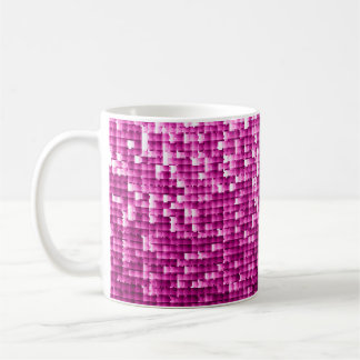 Rosa Schimmer, Silber, schwarze Sequenzen Kaffeetasse