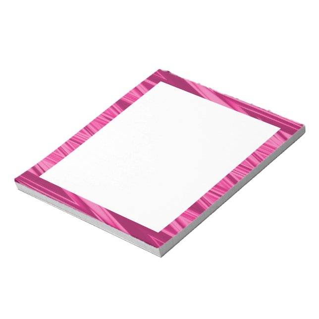 Rosa Schlagschatten-Muster Notizblock (Rotiert)