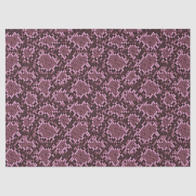 Rosa Schlange drucken Seidenpapier (Vorderseite)