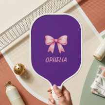 Rosa Schleife Benutzername Viral Pickleball-Schläg