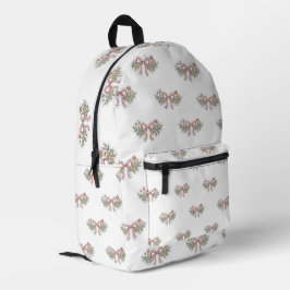 Rosa Schleife Blumen Vintage Ästhetik Rucksack